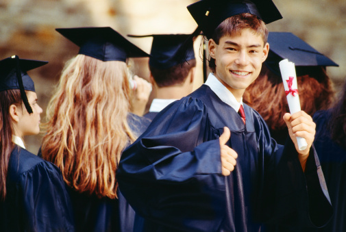 Graduation Cap And Gown Hairstyles