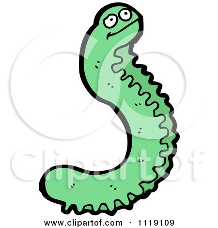 Green Caterpillar Cartoon