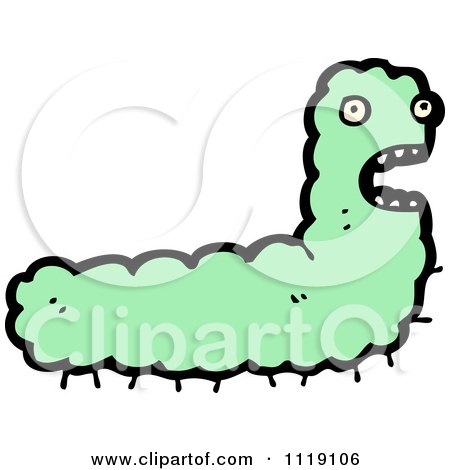 Green Caterpillar Cartoon