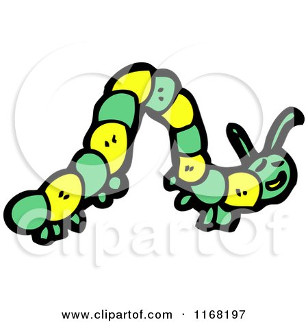 Green Caterpillar Cartoon