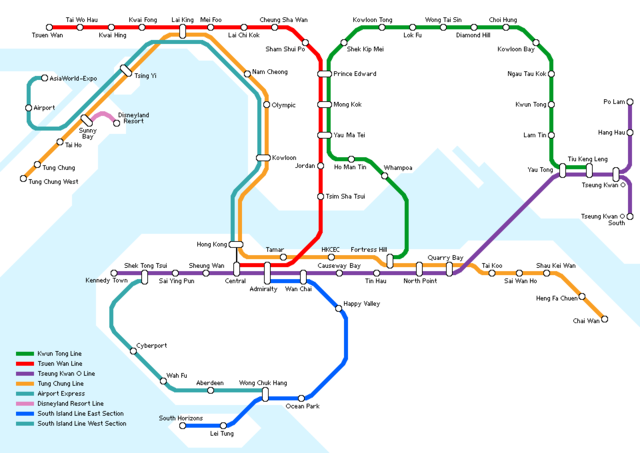 Hk Mtr System Map