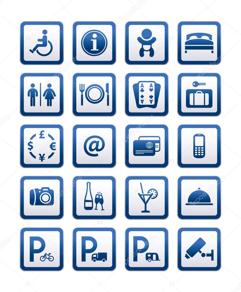 Hotel Services Icons