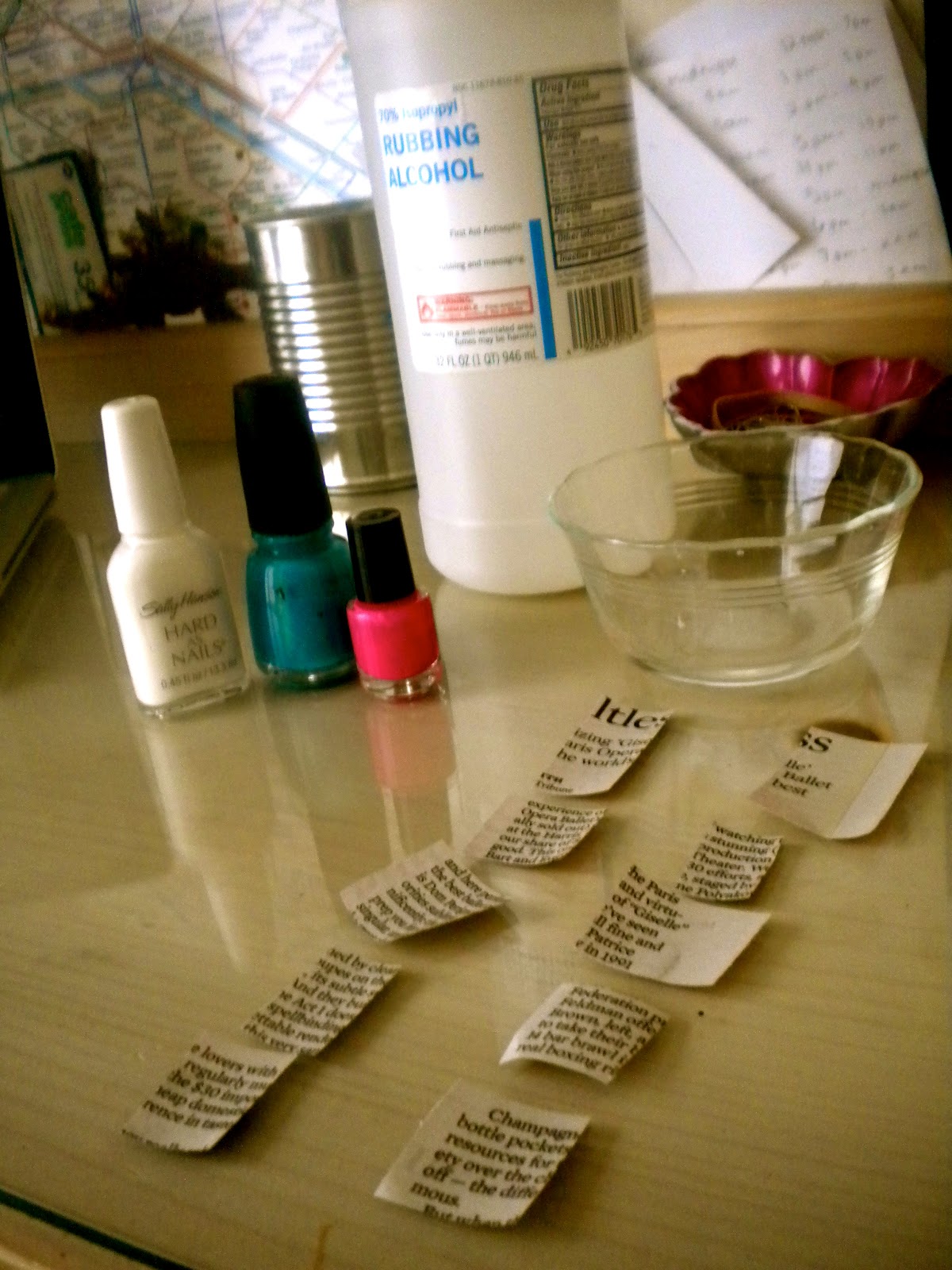 How To Do Newspaper Nails Without Alcohol