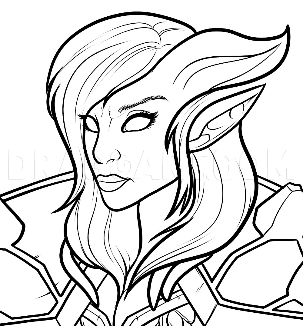 How To Draw World Of Warcraft Characters Step By Step