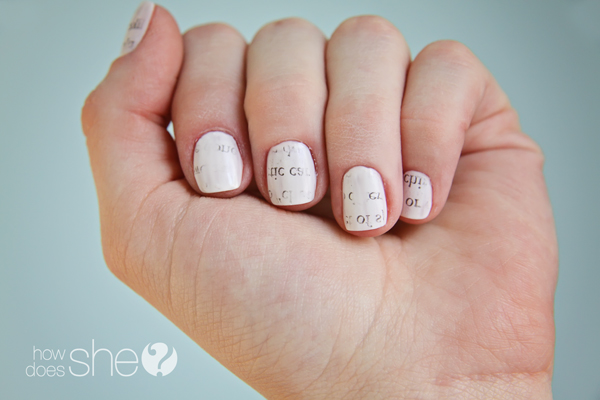 How To Make Newspaper Nails