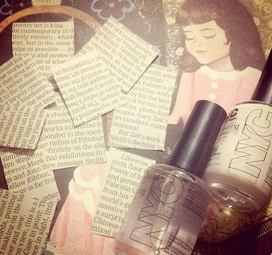 How To Make Newspaper Nails With Mouthwash