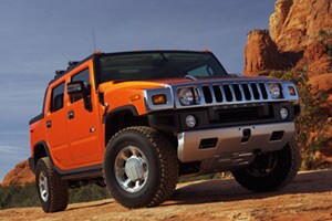 Hummer H2 Black Hood Vent