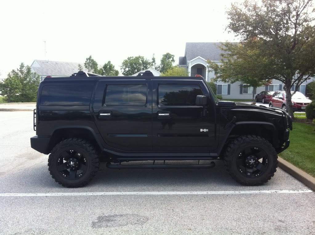 Hummer H2 Black Rims