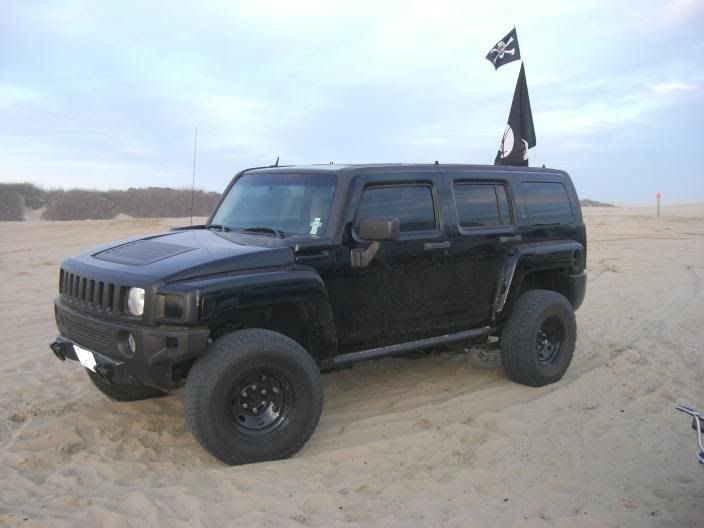 Hummer H3 Black Rims