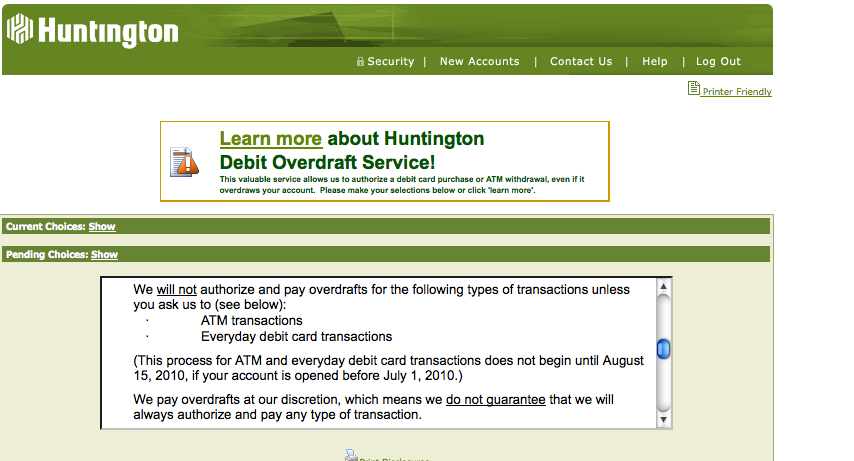 Huntington Bank Card