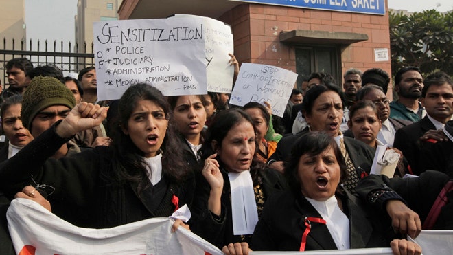 Indian Lawyer In Court