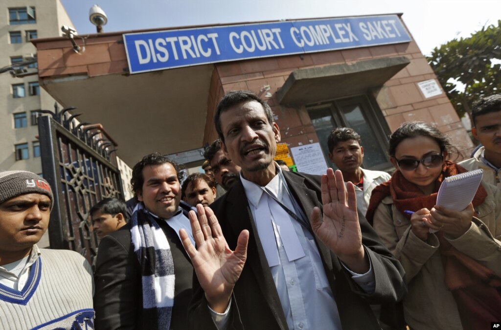 Indian Lawyer In Court
