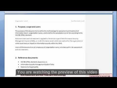 Iso Documentation Template