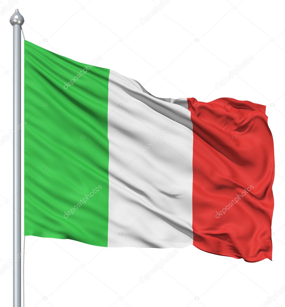Italian Flag Waving