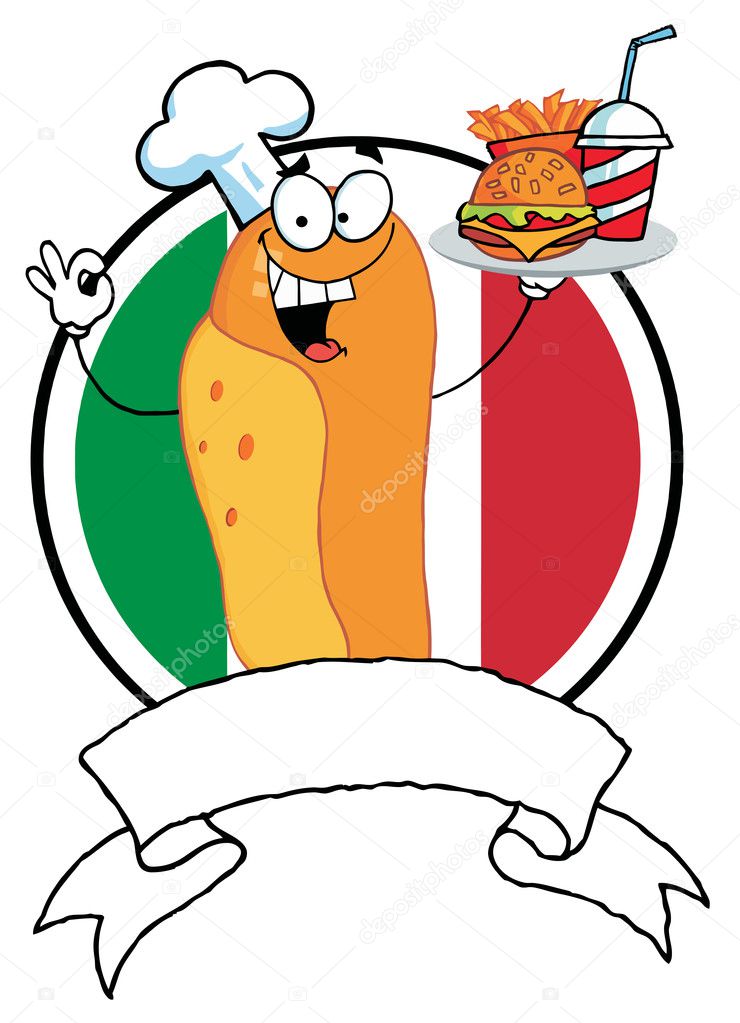 Italian Food Cartoon