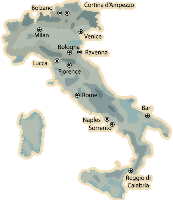 Italy Map Cities