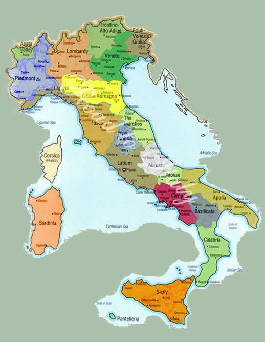 Italy Map Cities