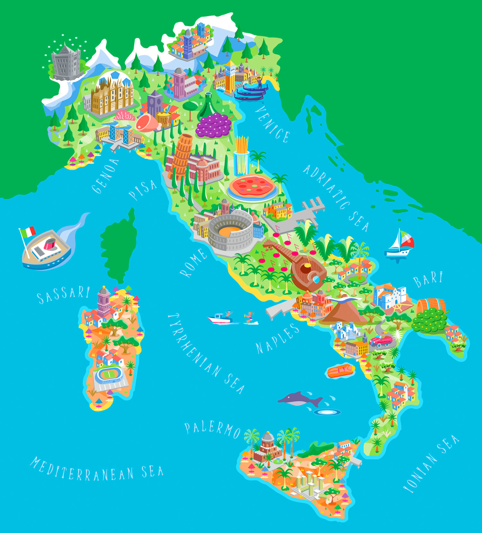 Italy Map Cities
