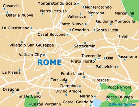 Italy Map Rome