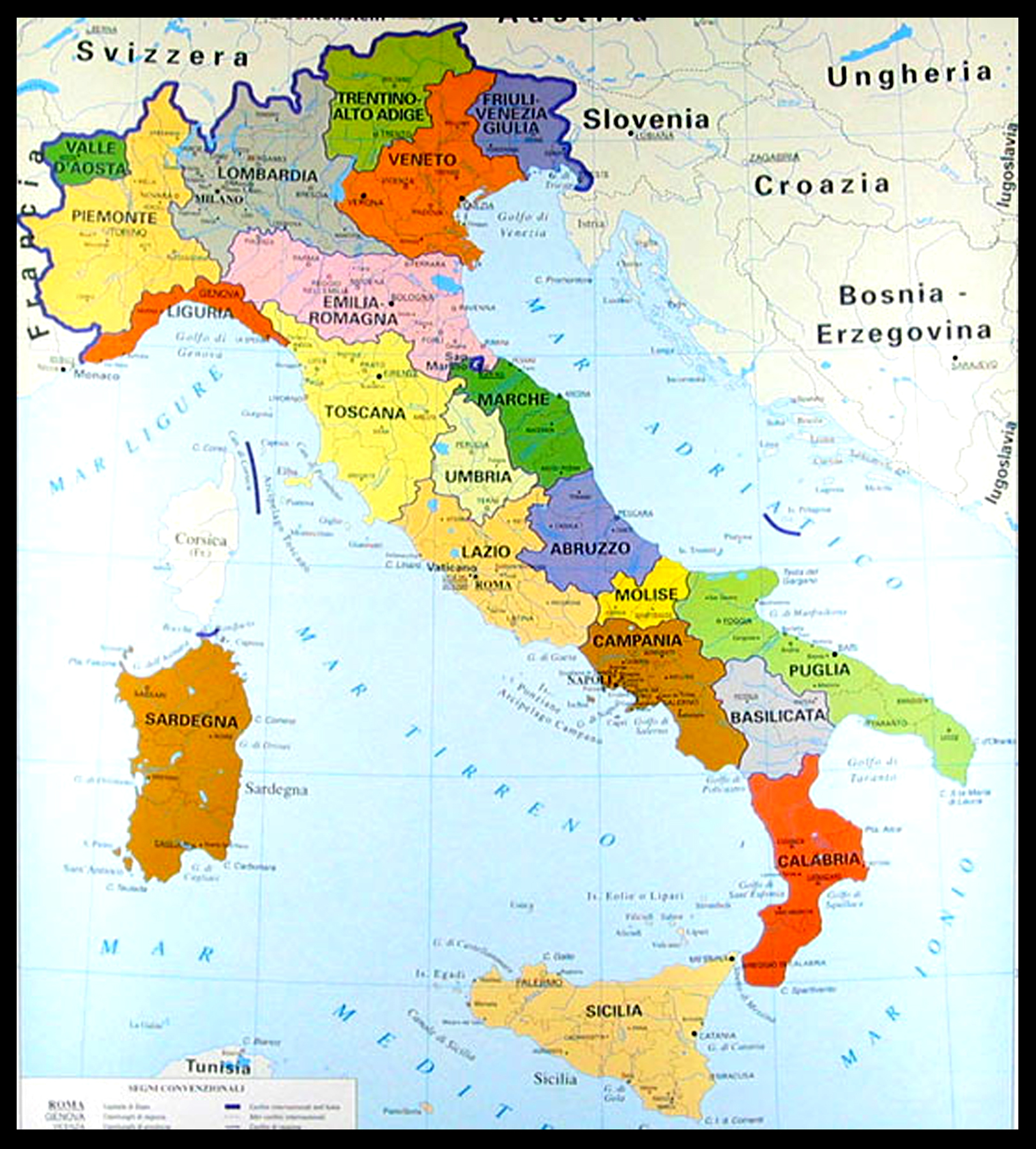 Italy Map Tuscany