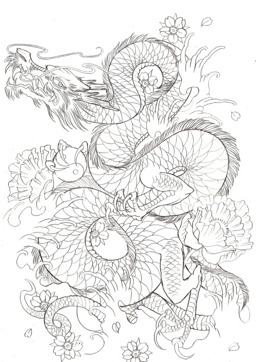 Japanese Dragon Tattoo Designs For Men