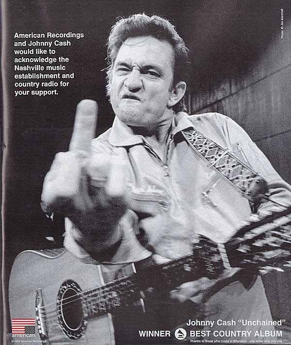 Johnny Cash Finger Shirt