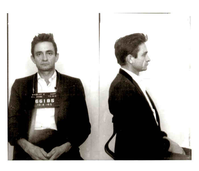 Johnny Cash Finger White Background