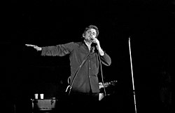 Johnny Cash Man In Black T Shirt