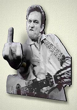 Johnny Cash Middle Finger Shirt