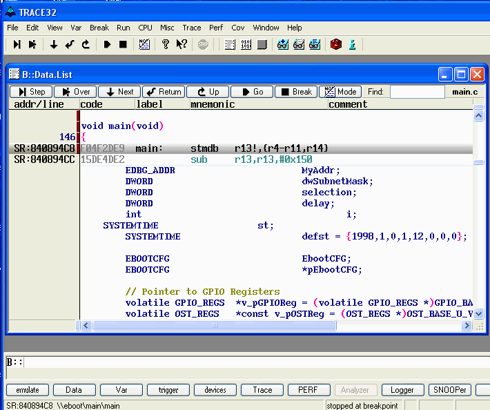 Lauterbach Debugger