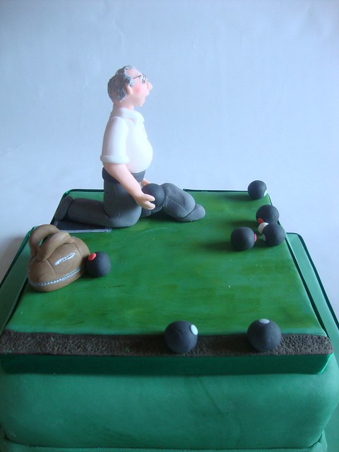Lawn Bowls Cake Topper