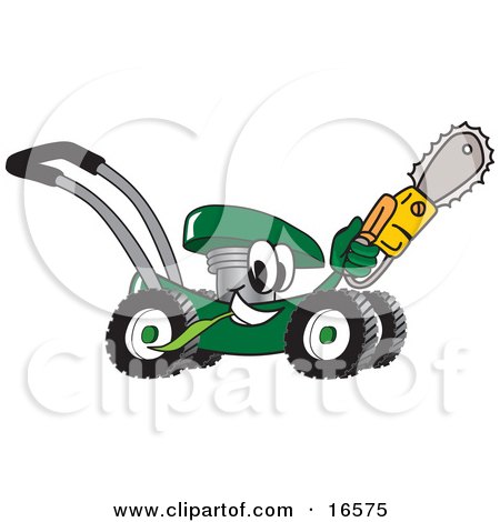 Lawn Mowing Cartoon