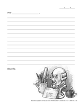 Lined Writing Paper Template Third Grade