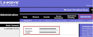 Linksys Router Configuration Default Password