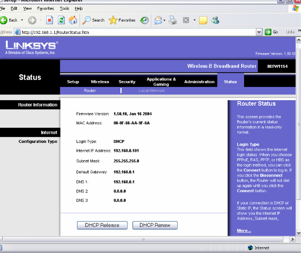 Linksys Router Page Username And Password