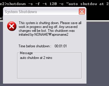 Logoff Command Windows Xp