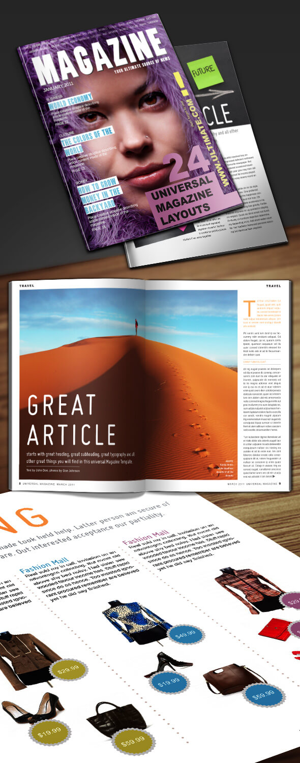 Magazine Design Templates Indesign