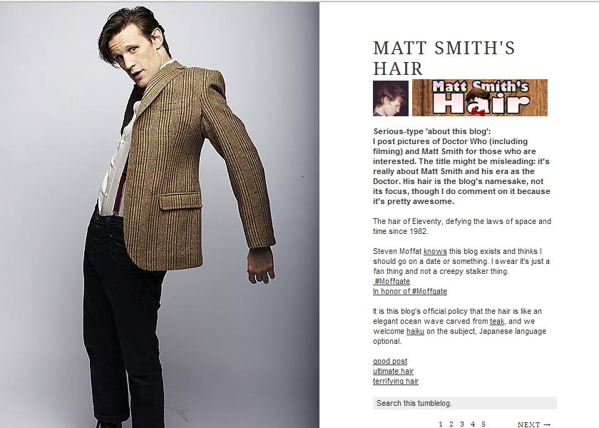 Matt Smith Doctor Who Hairstyle