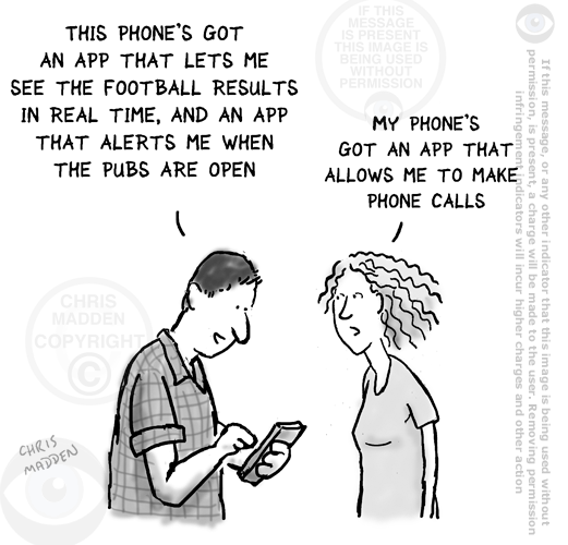 Mobile Phone Cartoon Images