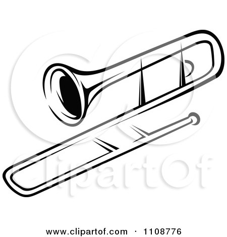 Musical Instruments Clipart Black And White