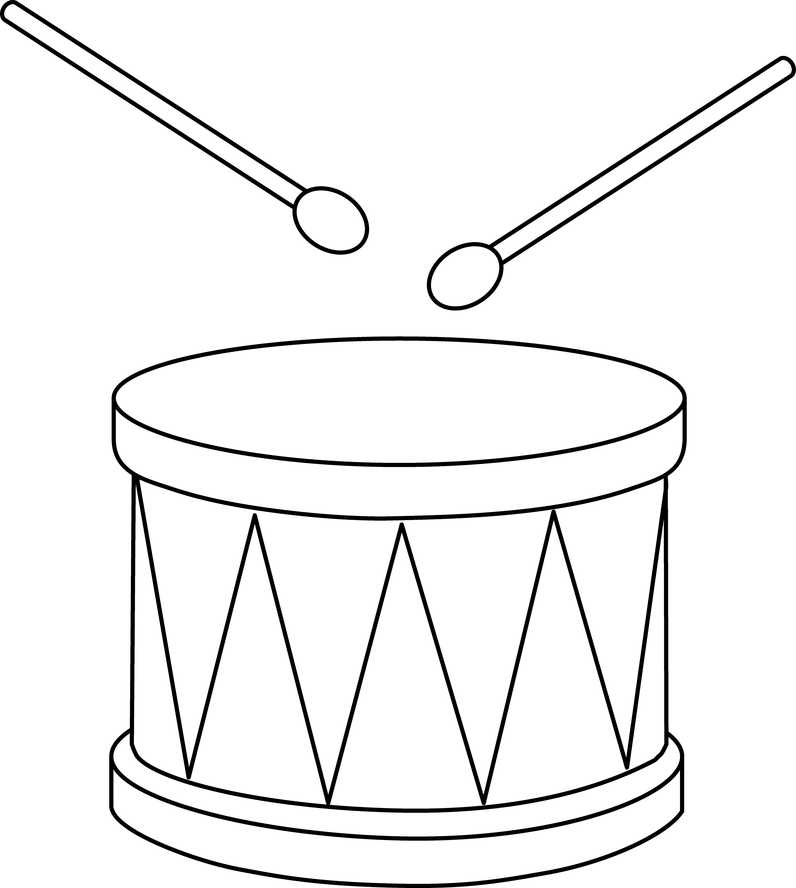 Musical Instruments Clipart Black And White