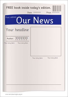 Newspaper Template For Children