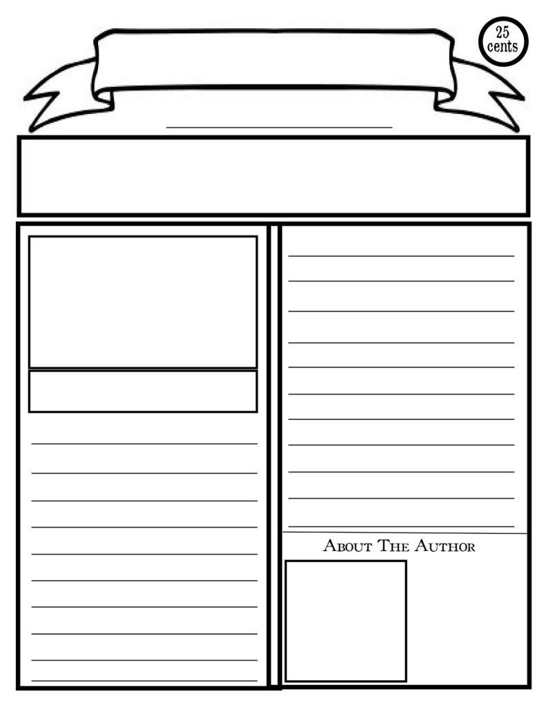 Newspaper Template For Children