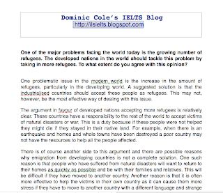 Opinion Essay Structure