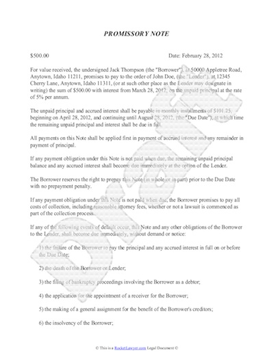 Personal Loan Agreement Template Between Friends