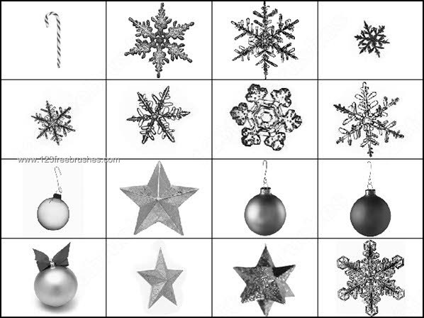 Photoshop Brushes Christmas Balls