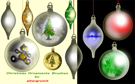Photoshop Brushes Christmas Balls