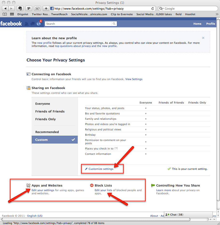 Privacy Settings