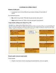 Public Policy Definition Government