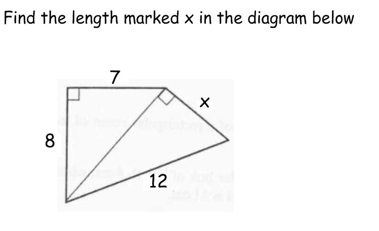 Pythagoras Theorem Questions Ks3